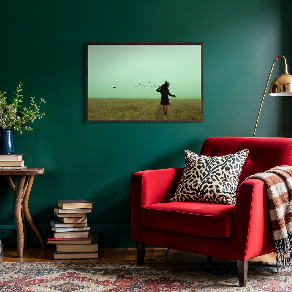 (Dis)Connecting People  Premium Framed Canvas 60x90 cm / 24x36″