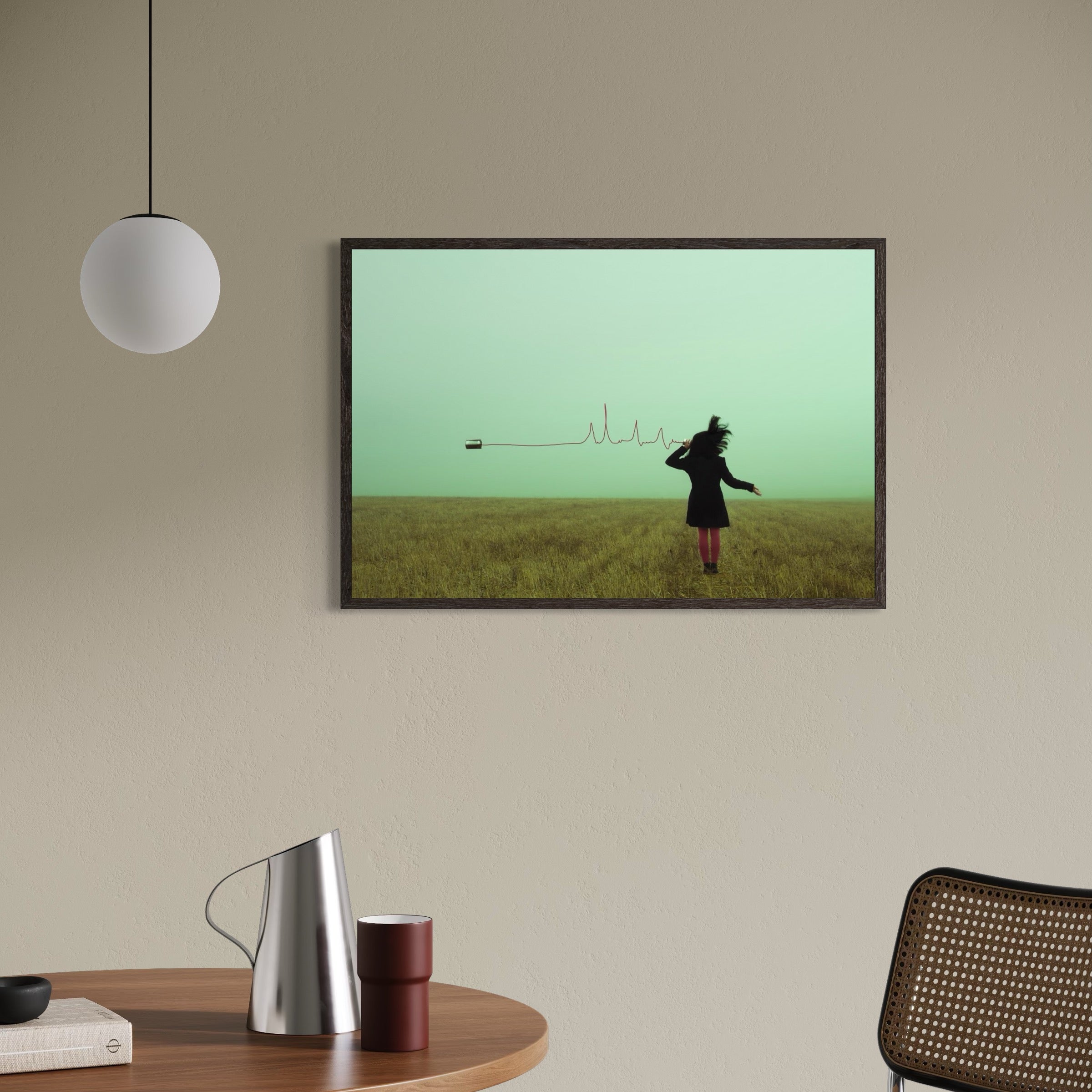 (Dis)Connecting People  Premium Framed Canvas 60x90 cm / 24x36″